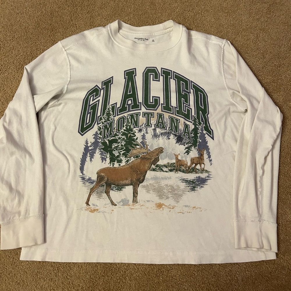 abercrombie oversized graphic tee